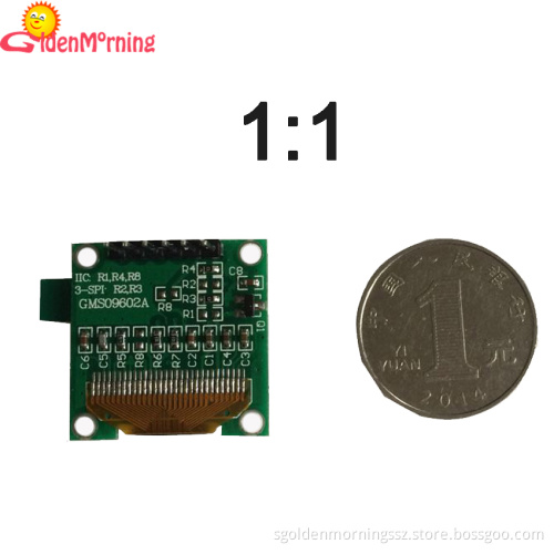 0.96" oled display 6P blue light, spi iic interface
